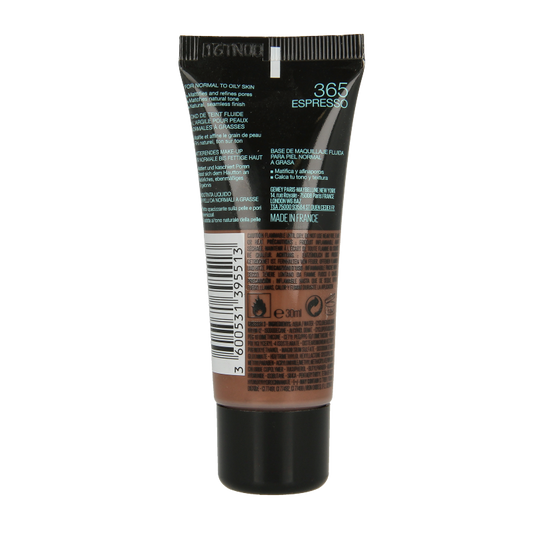 Maybelline Fit Me matte & poreless foundation 365 espresso 1 Stuks