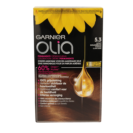 Garnier Olia 5.3 golden brown  1 Set