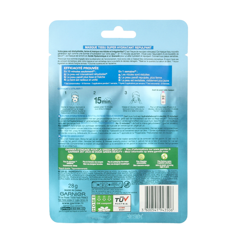 Garnier SkinActive hydra bomb masker 28 Gram