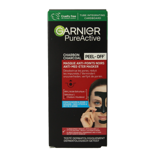 Garnier Pure active peel-off masker charcoal 50 Milliliter