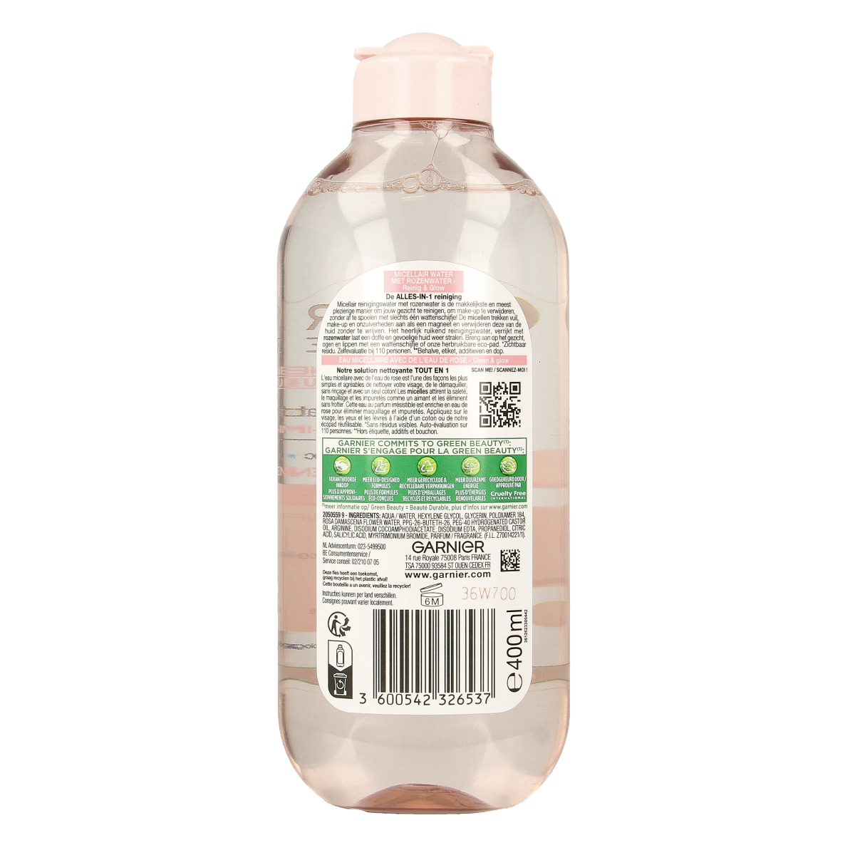 Garnier SkinActive micellair rozenwater 400.00 Milliliter