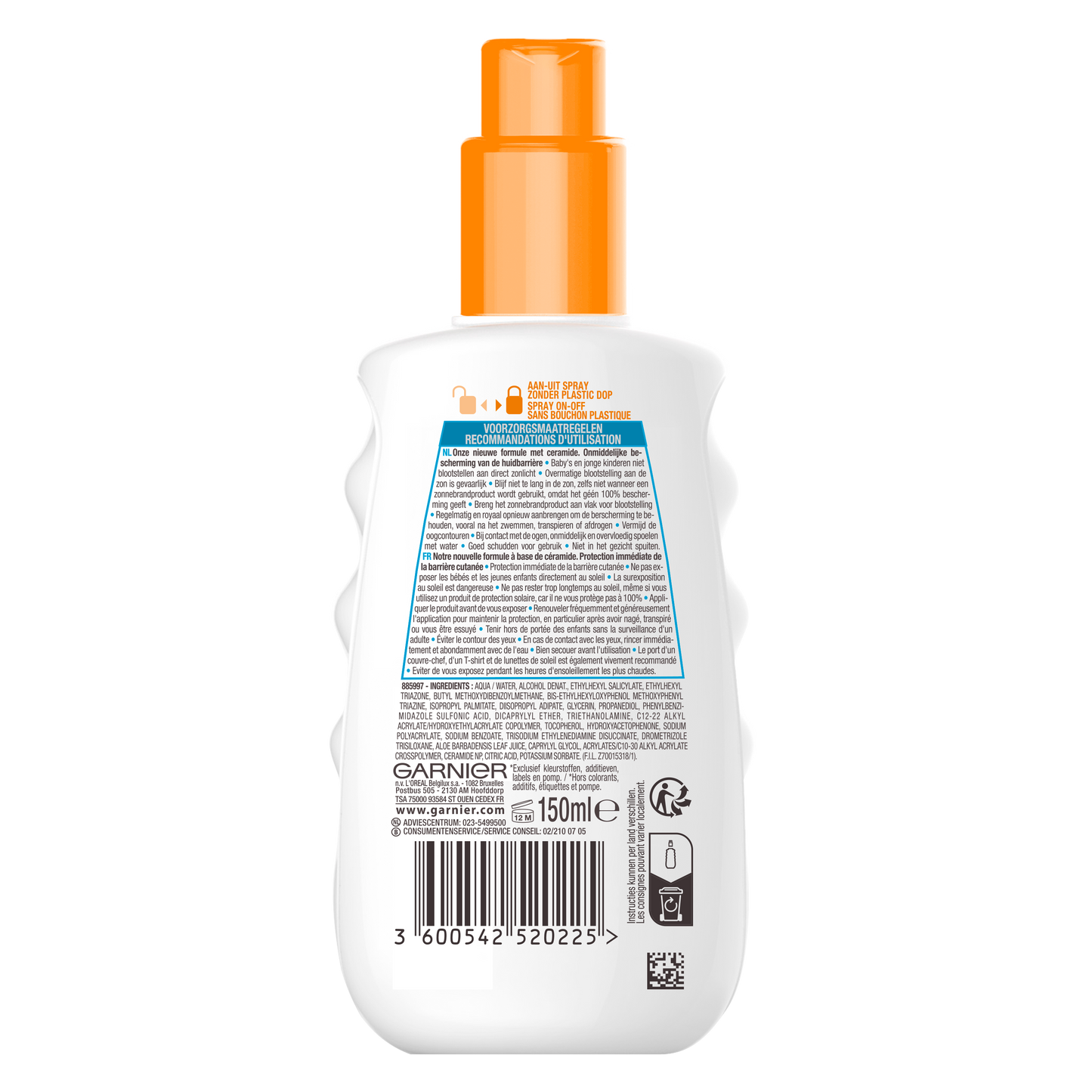 Ambre Solaire Kids spray SPF50+ 150 Milliliter