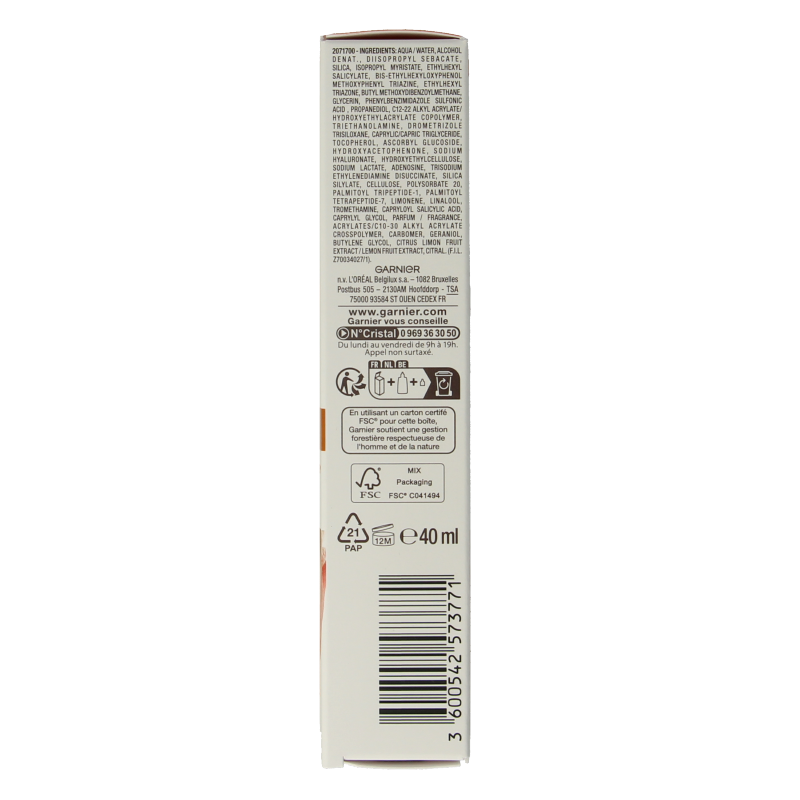 Ambre Solaire Fluid vitamine C super UV SPF50+ 40 Milliliter