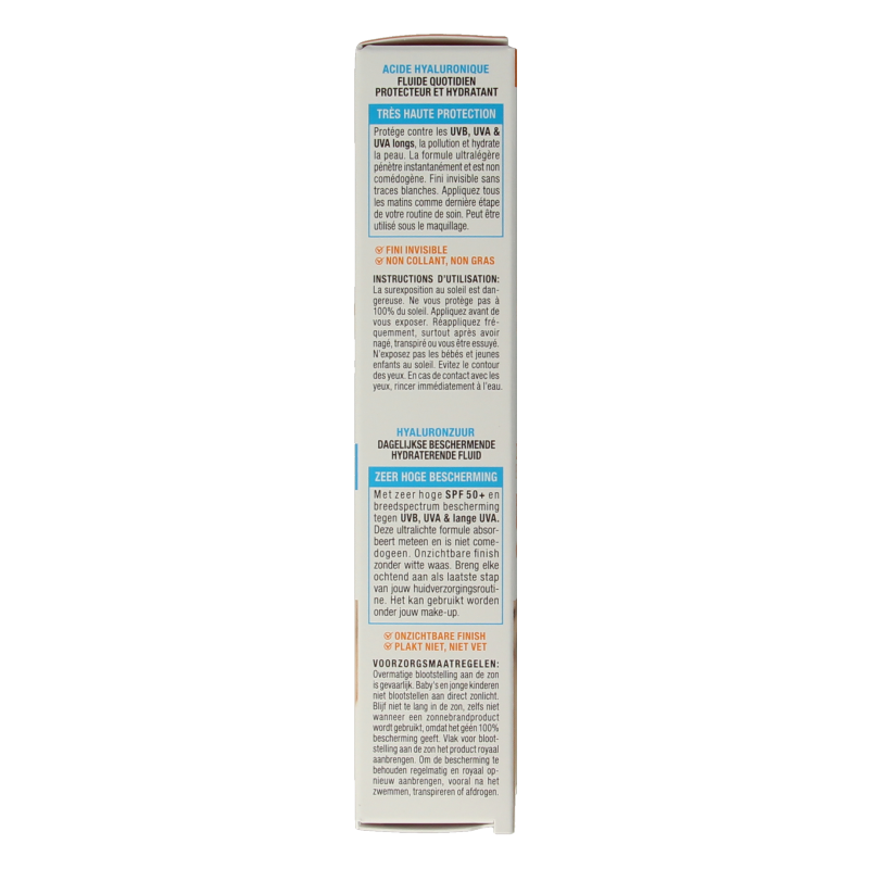 Ambre Solaire Fluid hyaluronzuur super UV SPF50+ 40 Milliliter