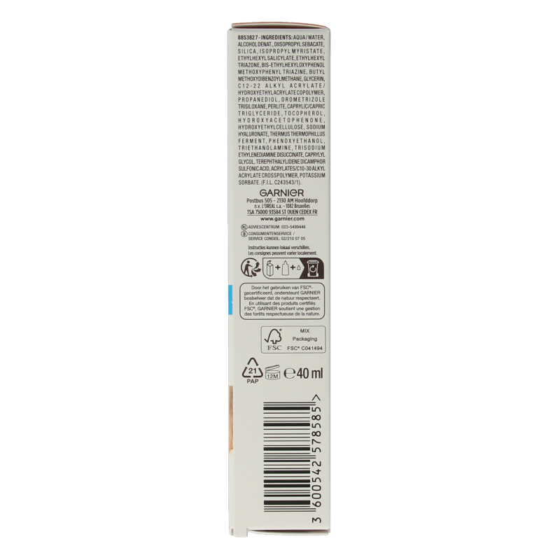 Ambre Solaire Fluid hyaluronzuur super UV SPF50+ 40 Milliliter