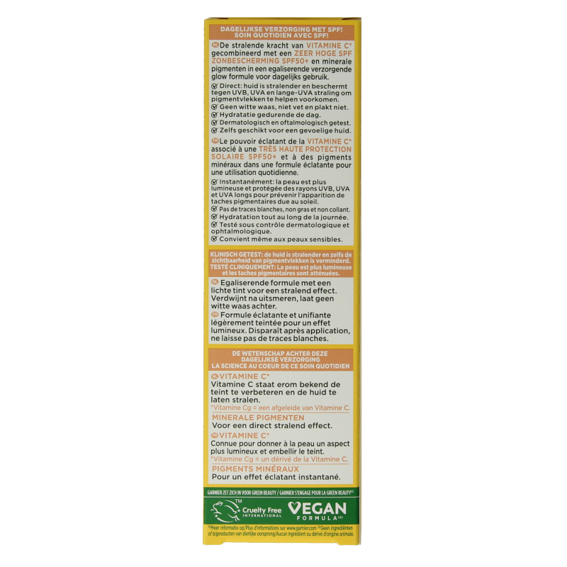 Garnier SkinActive vitamine C glowy UV fluid SPF50+ 40 Milliliter