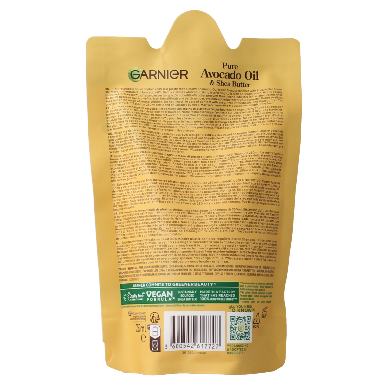 Garnier Loving blends shampoo avocado karite navulling 250 Milliliter
