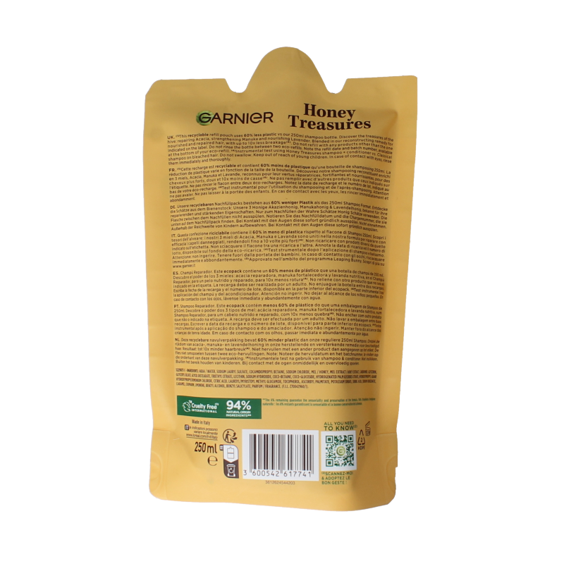 Garnier Loving blends shampoo honing goud navul 250 Milliliter