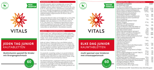 Vitals Elke Dag Junior 60.00 Tabletten