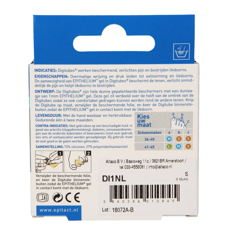 Epitact Digitube S 5cm 4 Stuks