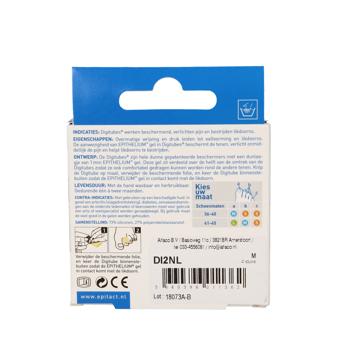 Epitact Digitube M 5cm 4.00 Stuks