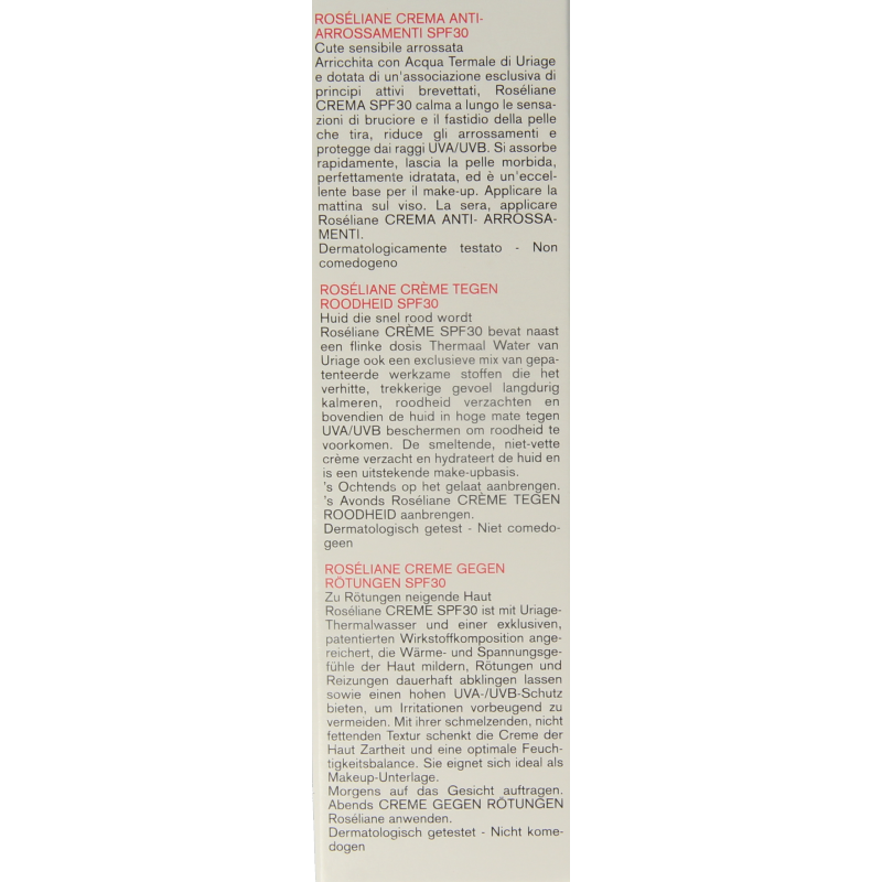 Uriage Roseliane hydraterende & bescherrmende creme SPF30 40 Milliliter