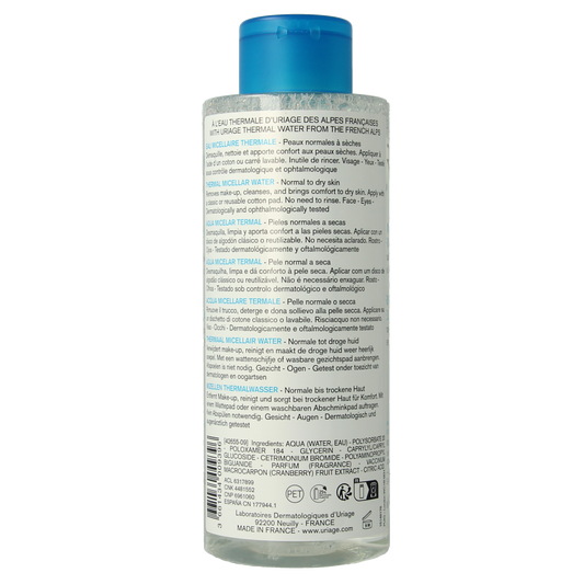 Uriage Thermal micellar water normale/droge huid 500.00 Milliliter