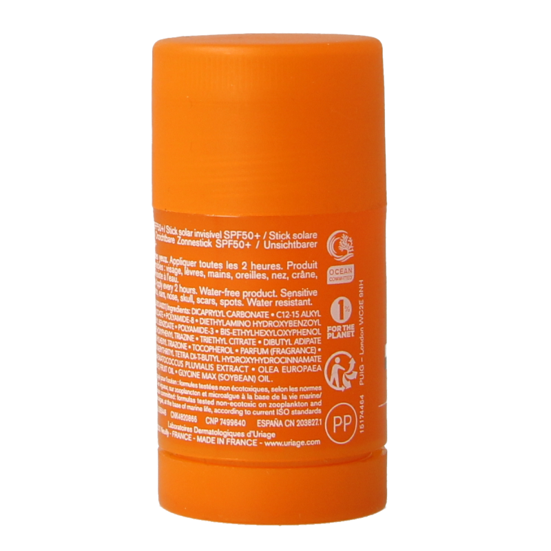 Uriage Bariesun SPF50+ stick invisible glow 18 Gram
