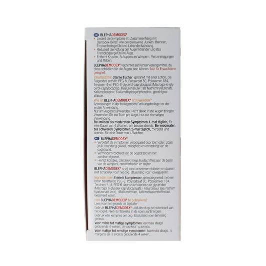 Diversen Blephademodex reinigingstissues 30 Stuks