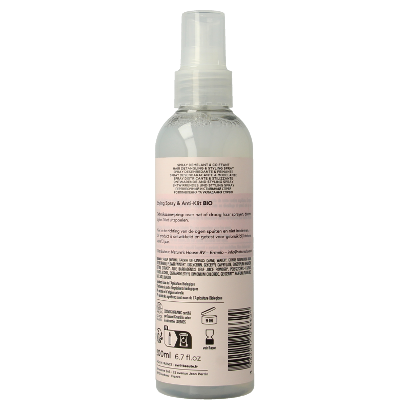 Avril Hairstyling & anti klit spray 200 Milliliter