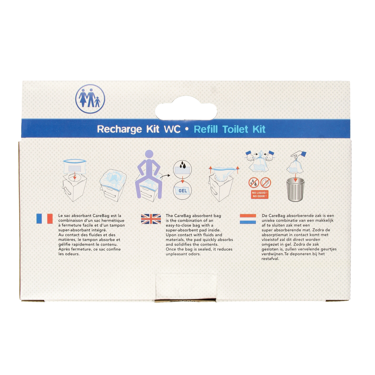 CareBag Meeneemtoilet navulzak 12.00 Stuks