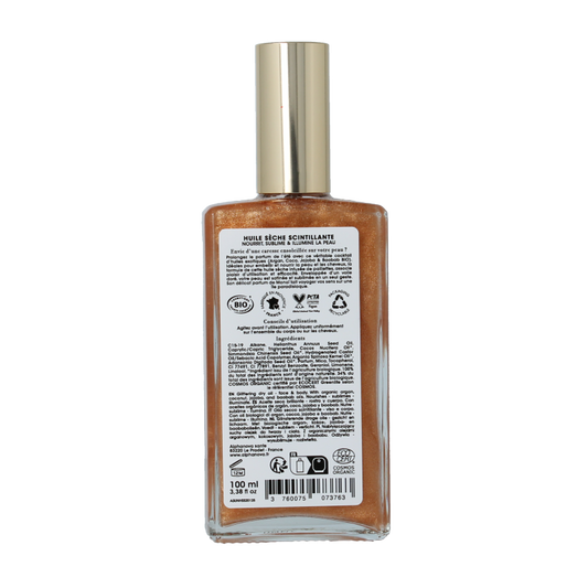Alphanova Sun Sun glittering dry oil bio 100 Milliliter