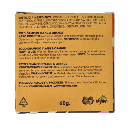 Tinktura Shampoo bar ylang/orange 1 Stuks