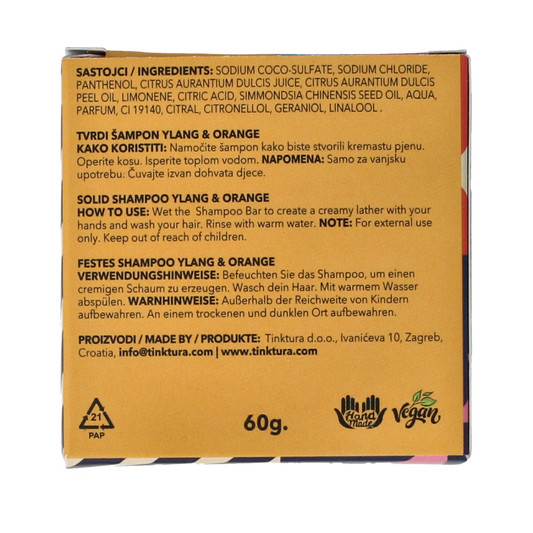 Tinktura Shampoo bar ylang/orange 1.00 Stuks