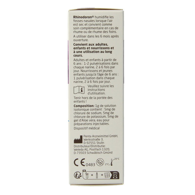 Weleda Rhinodoron neusspray 20 Milliliter