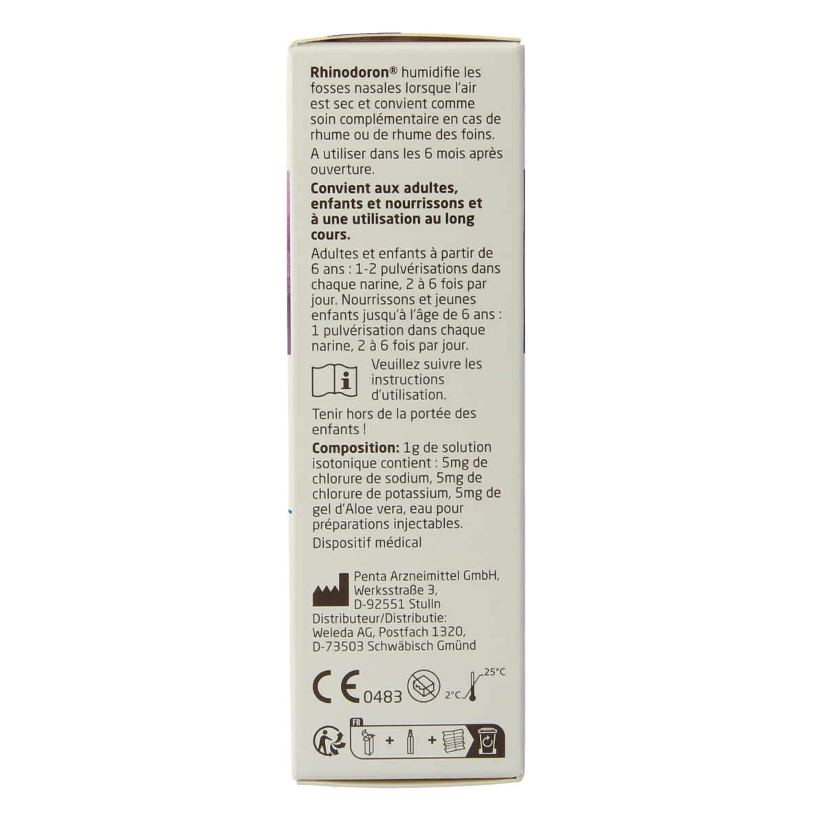 Weleda Rhinodoron neusspray 20.00 Milliliter