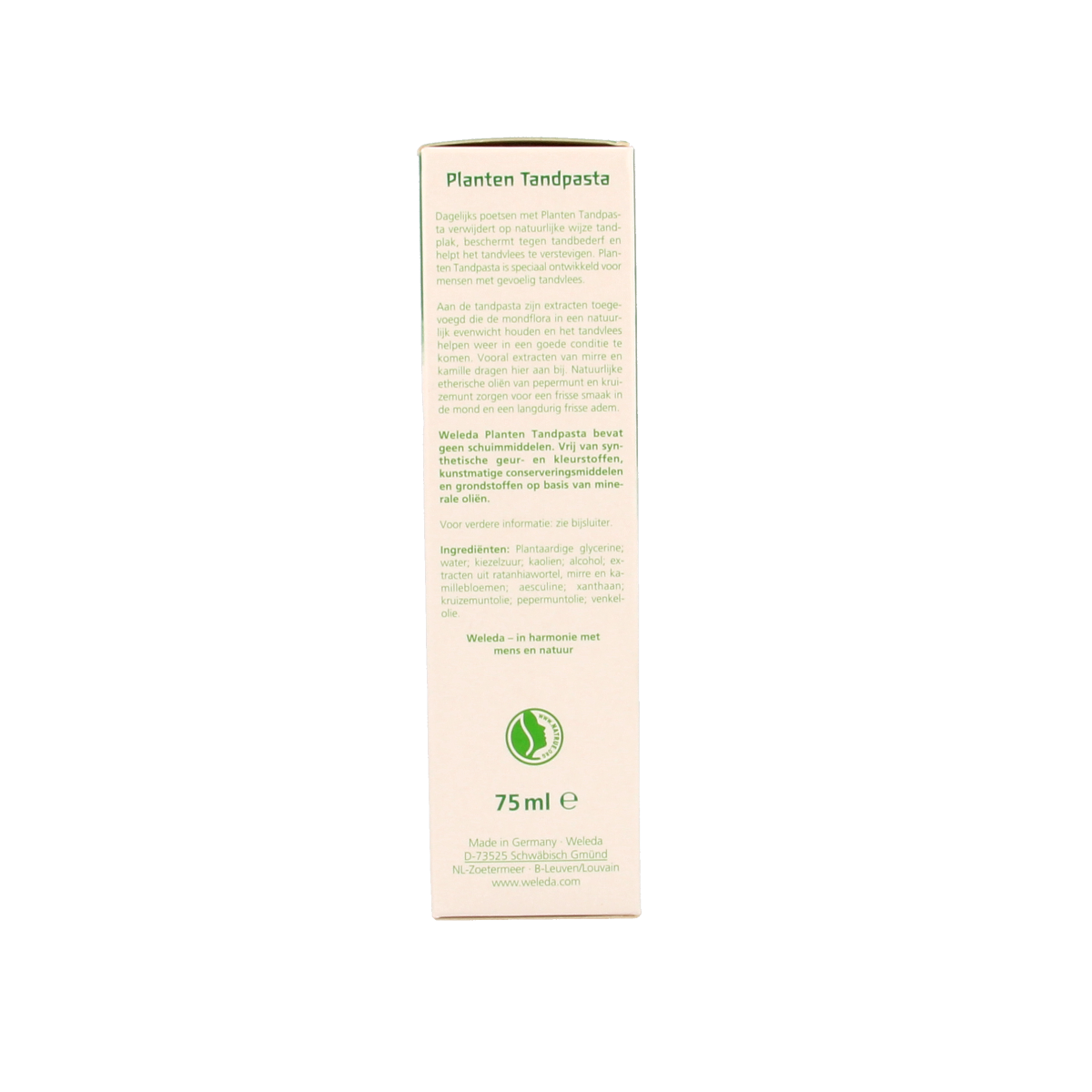 Weleda Oral care planten tandpasta 75.00 Milliliter