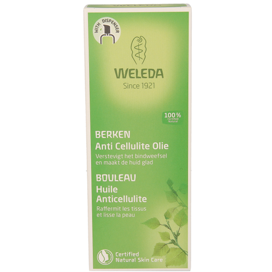 Weleda Berken anti cellulite olie 100 Milliliter