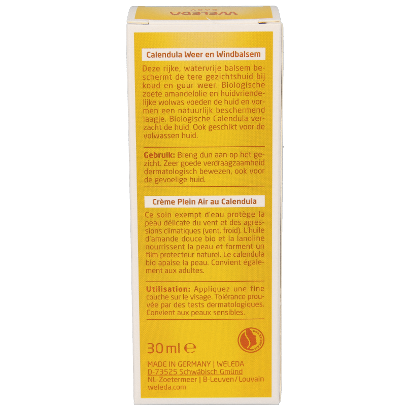 Weleda Calendula baby weer & wind balsem 30 Milliliter