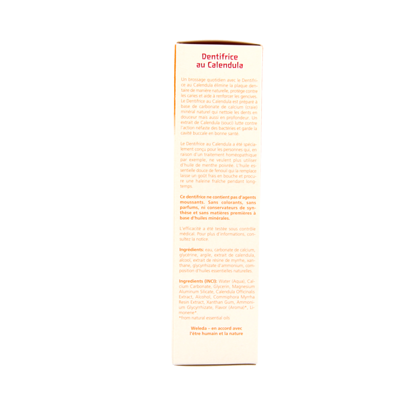 Weleda Oral care calendula tandpasta muntvrij 75 Milliliter