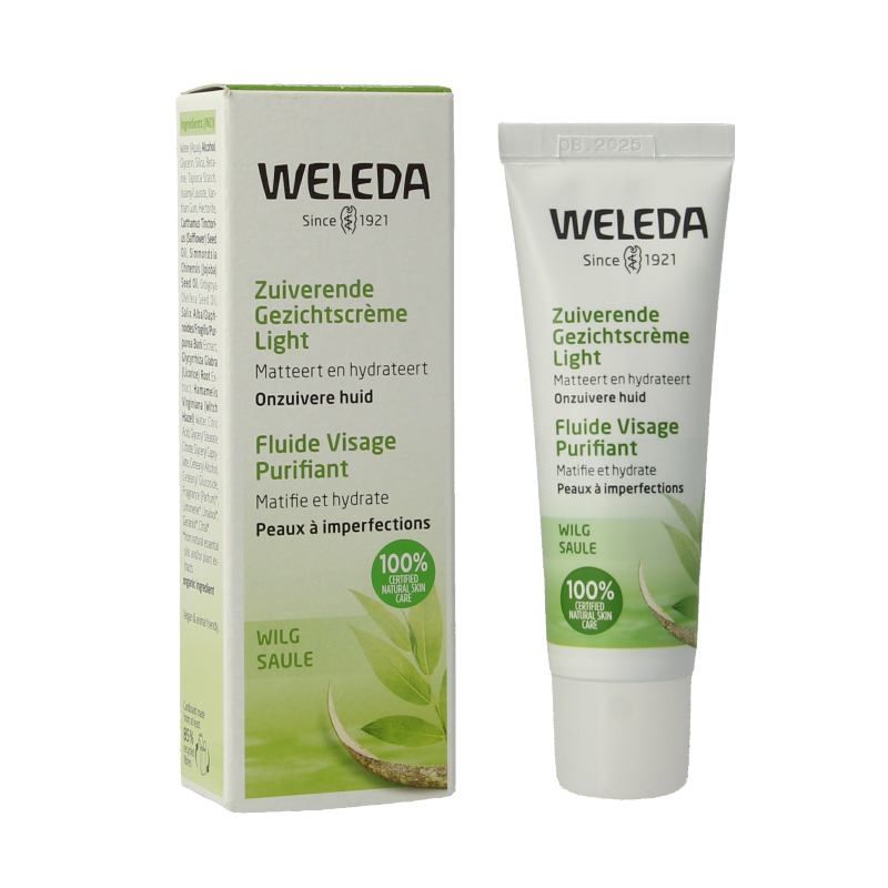 Weleda Wilg zuiverende gezichtscreme light 30 Milliliter