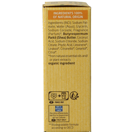 Weleda Shower bar ginger + petitgrain 75 Gram