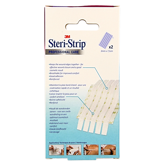 3M Steristrips 3mm x 75mm 2x5 strips 2 Stuks