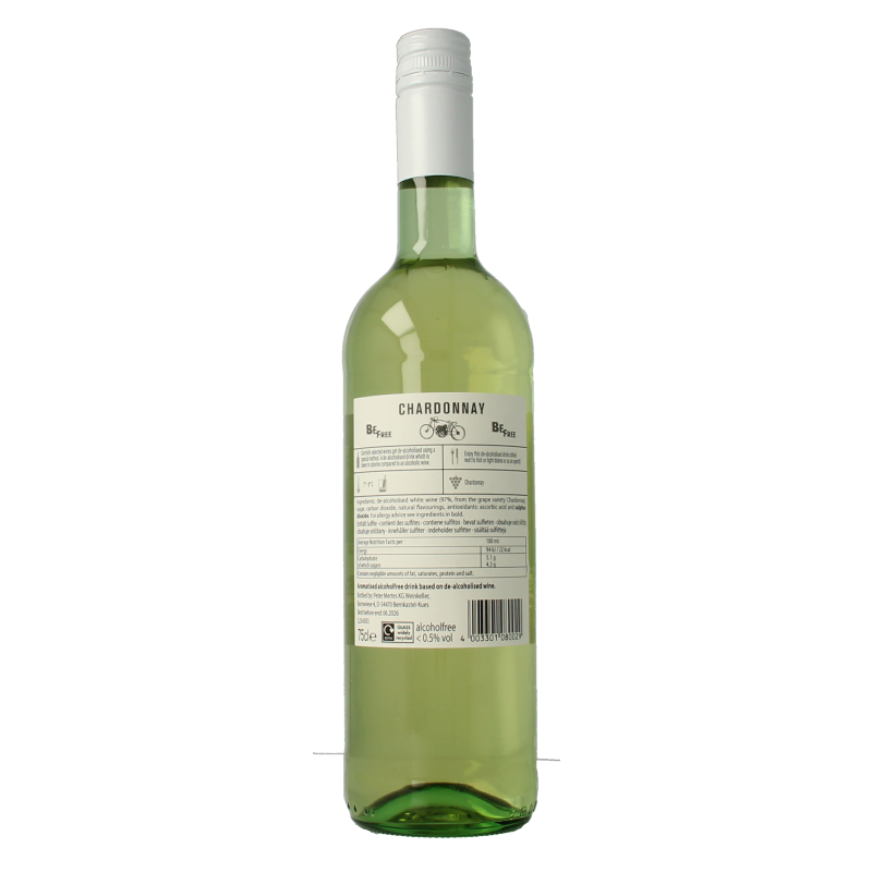 Be Free Chardonnay alcoholvrij 750 Milliliter