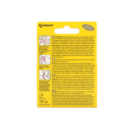 Ohropax Oordopjes classic 20 Stuks