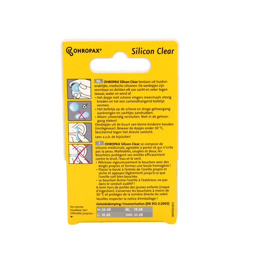 Ohropax Silicon clear 6.00 Stuks