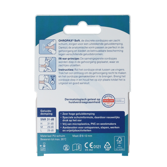Ohropax Oordopjes soft 10 Stuks