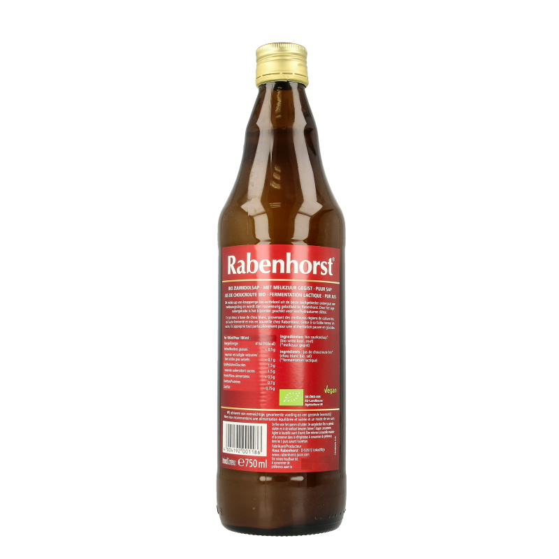 Rabenhorst Zuurkoolsap bio 750 Milliliter