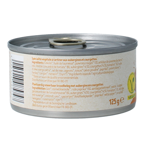 Tartex Pate zongerijpte groente bio 125 Gram