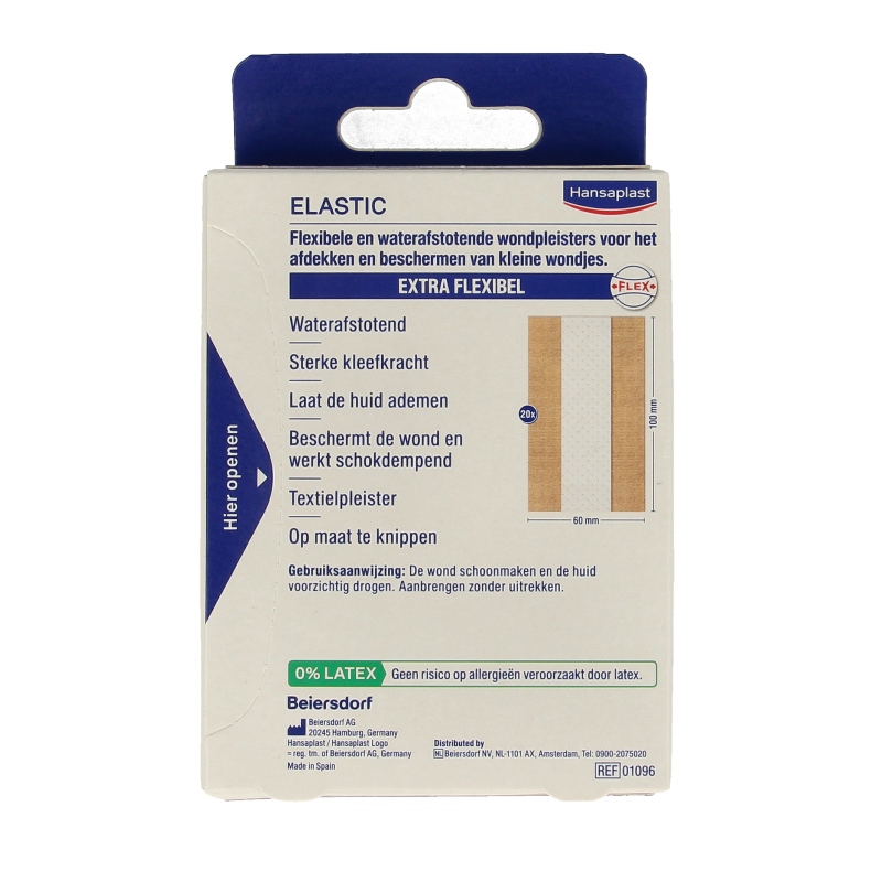 Hansaplast Elastic 2m x 6cm waterafstotend 1 Stuks