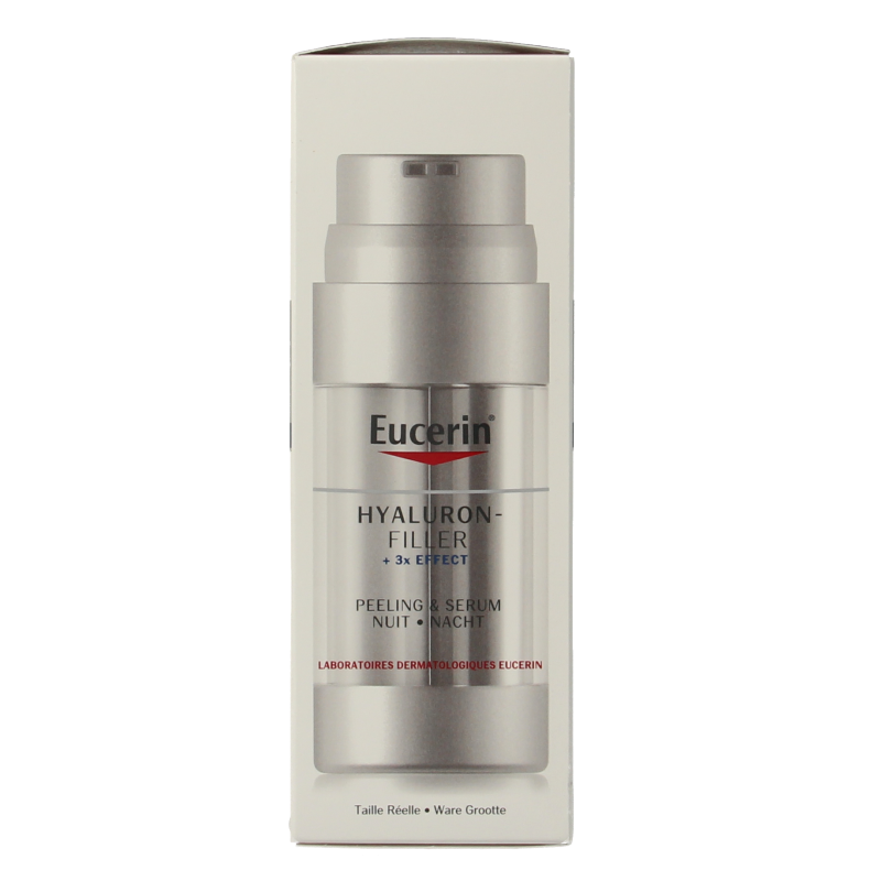 Eucerin Hyaluron-filler + 3x effect peeling & serum nacht 30 Milliliter