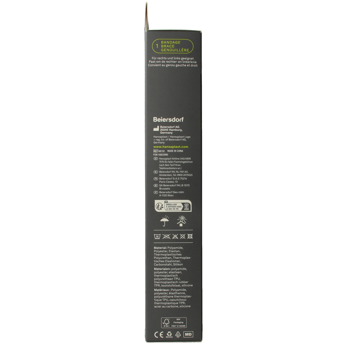 Hansaplast Kniebrace performance 1.00 Stuks