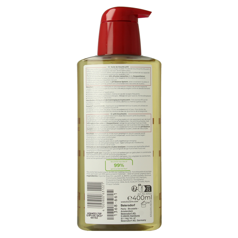 Eucerin PH5 douche olie 400 Milliliter