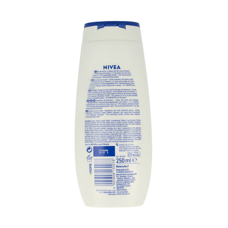 Nivea Douche cashmere & orchid moments 250 Milliliter