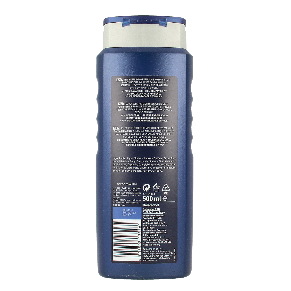 Nivea Men sport douchegel 500.00 Milliliter