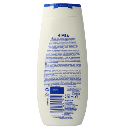 Nivea Care shower orange & avocado oil 250.00 Milliliter