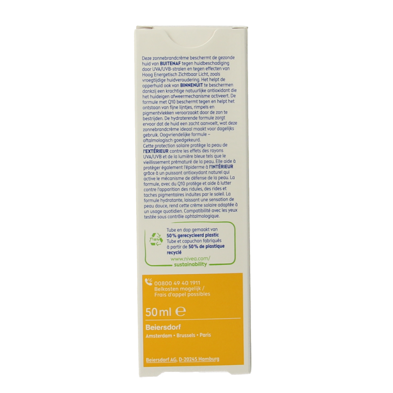 Nivea Sun face anti age Q10 SPF50 50 Milliliter