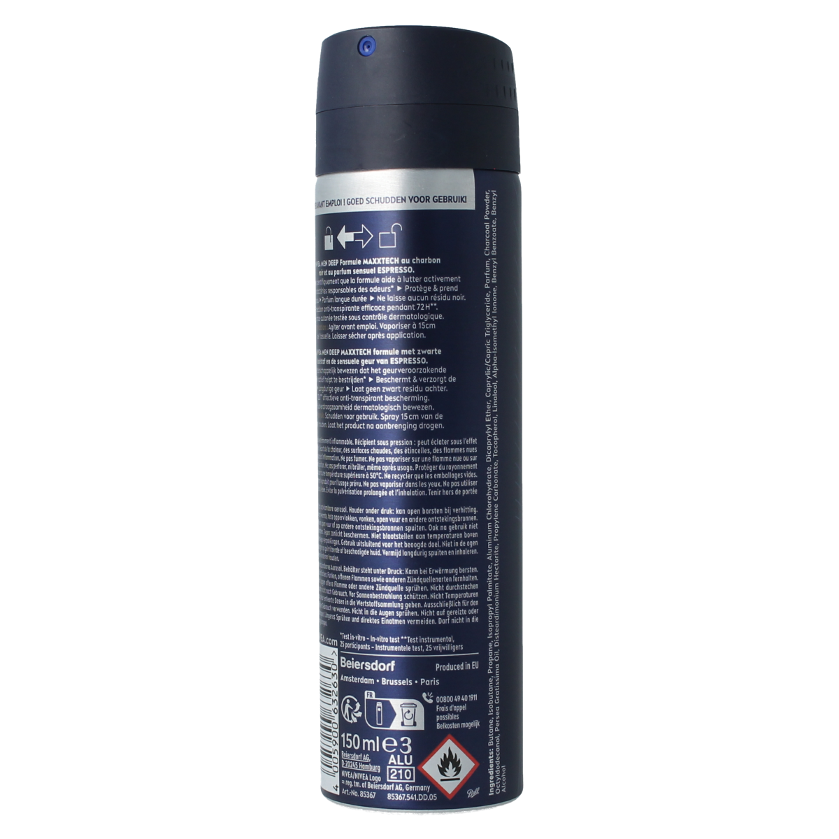 Nivea Men deodorant deep espresso spray 150.00 Milliliter