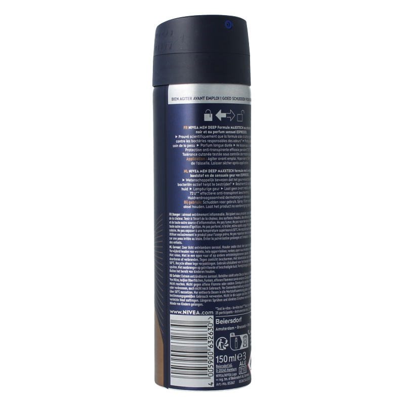 Nivea Men deodorant deep espresso spray 150 Milliliter