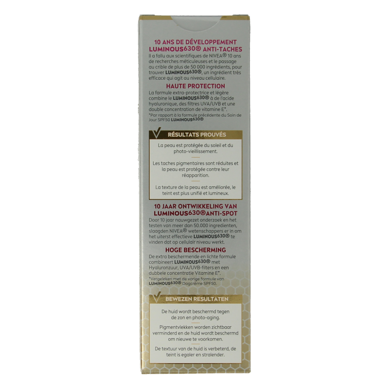 Nivea Cellular luminous anti-pigment fluid cream SPF50 40 Milliliter